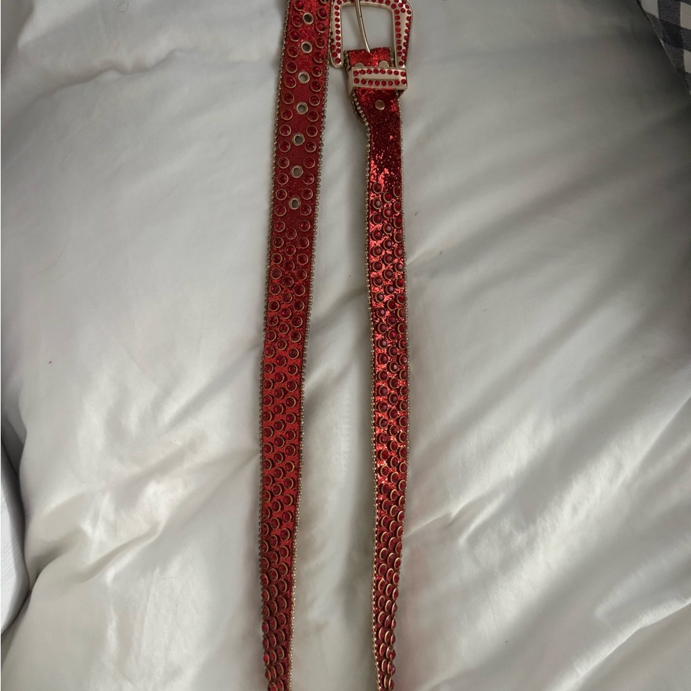 Red Studded Belt